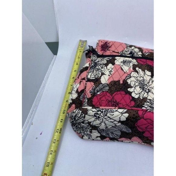 vera bradley messenger redpink fabric cross body b - Picture 2 of 10